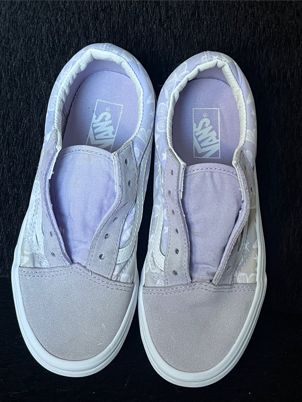 Vans Lavender butterfly print low top Shoes